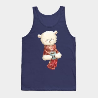 Alpaca Drink a Hot Choco Tank Top